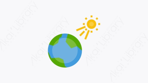 图片素材-001-全球变暖global_warming扁平卡通生态元素图标