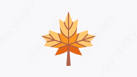 图片素材-001-枫木maple扁平卡通秋天的元素图标