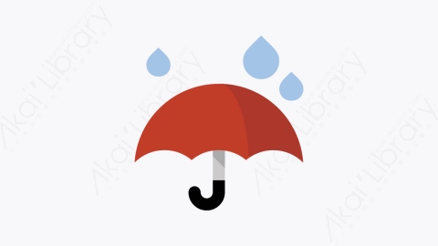 图片素材-001-雨水-3rain扁平卡通天气元素图标