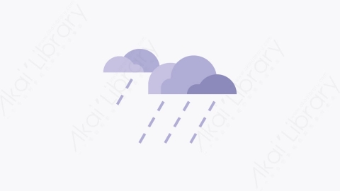 图片素材-001-雨天rainy扁平卡通天气元素图标