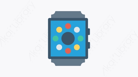 图片素材-001-智能手表-1smartwatch扁平卡通商务办公设备元素图标