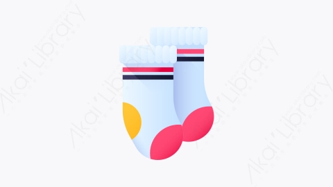 图片素材-001-袜子socks扁平卡通冬季元素图标