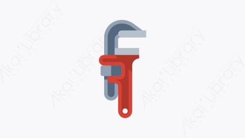 图片素材-001-扳手-1wrench个扁平卡通工具元素图标