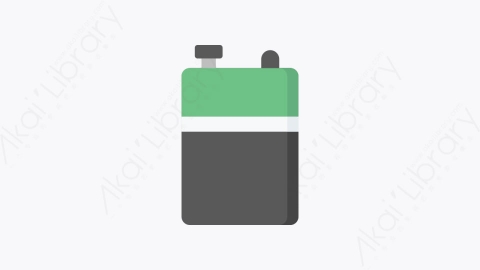 图片素材-002-电池battery扁平卡通电器科技技术元素图标