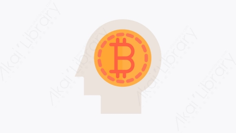 图片素材-002-大脑brain扁平卡通金融财经比特币元素图标