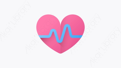 图片素材-002-心跳heartbeat扁平卡通积极的生活方式元素图标
