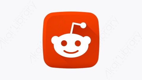 图片素材-002-reddit扁平卡通社交媒体徽标元素图标