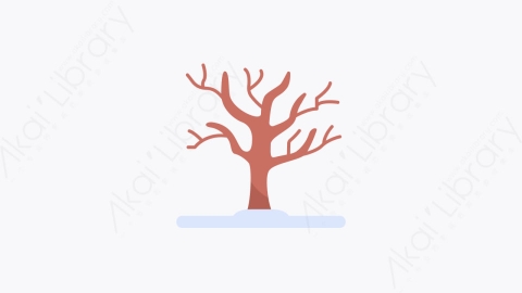 图片素材-002-冬树winter_tree扁平卡通冬季元素图标