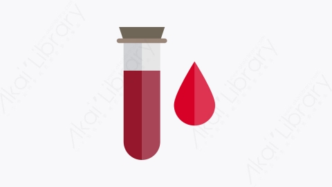 图片素材-003-血液测试bloodtest扁平卡通卫生保健元素图标