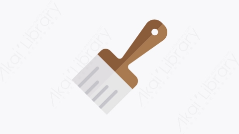 图片素材-003-电刷brush扁平卡通施工元素图标