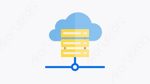 图片素材-003-云服务器cloudserver扁平卡通通信互联网元素图标