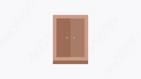 图片素材-003-橱柜cupboard扁平卡通家具图标