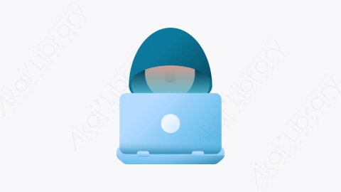 图片素材-003-黑客hacker扁平卡通网络安全元素图标