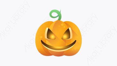 图片素材-003-南瓜pumpkin扁平卡通万圣节元素图标