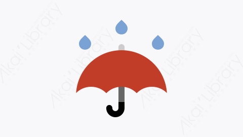 图片素材-003-雨伞umbrella扁平卡通杂项元素图标