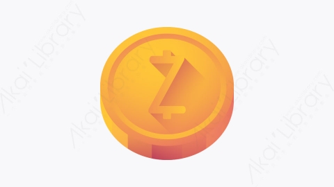 图片素材-003-金币zcash扁平卡通加密货币元素图标