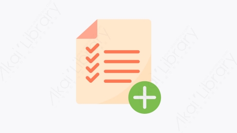图片素材-004-添加列表addlist扁平卡通文件元素图标