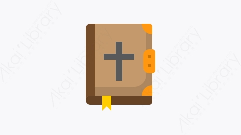 图片素材-004-圣经bible扁平卡通万圣节元素图标