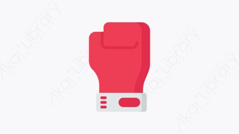 图片素材-004-拳击手套boxing_glove扁平卡通运动健身元素图标