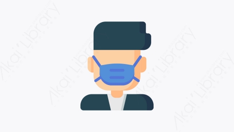 图片素材-004-面罩face_mask扁平卡通冠状病毒元素图标