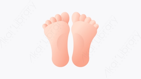 图片素材-004-足迹footprint扁平卡通排灯节元素图标