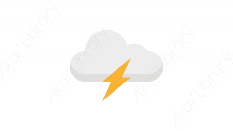 图片素材-004闪电_lightning天气道具元素图标