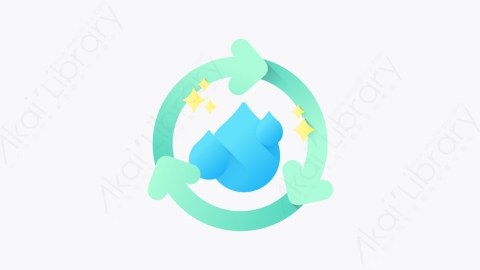 图片素材-004-水water扁平卡通生态元素图标