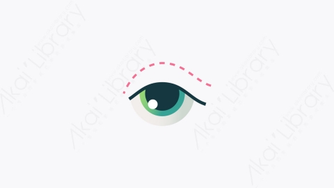 图片素材-005-眼睑成形术blepharoplasty扁平卡通整形外科图标