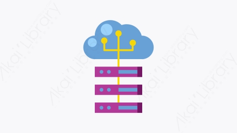 图片素材-005-云端cloud扁平卡通物联网元素图标