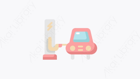 图片素材-005-电荷electric_charge扁平卡通生态图标