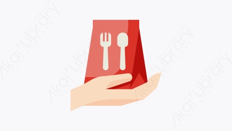 图片素材-005-食品配送food_delivery扁平卡通冠状病毒隔离防护元素图标