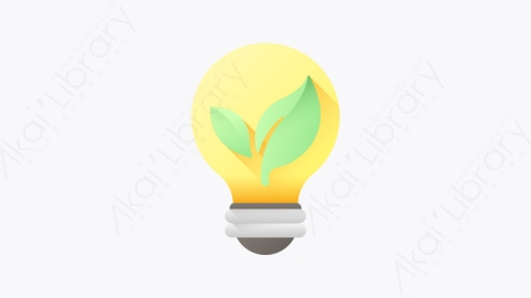 图片素材-005-绿色green扁平卡通生态元素图标