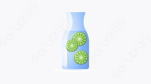 图片素材-005-柠檬水infused_water卡通饮料元素图标