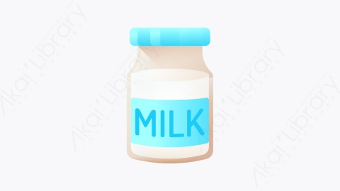 图片素材-005-牛奶milk扁平卡通回到学校元素图标