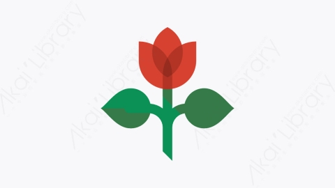 图片素材-005-玫瑰rose扁平卡通杂项元素图标