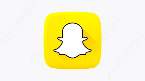 图片素材-005-snapchat扁平卡通社交媒体徽标元素图标
