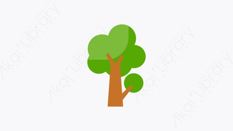 图片素材-005-树tree扁平卡通生态元素图标
