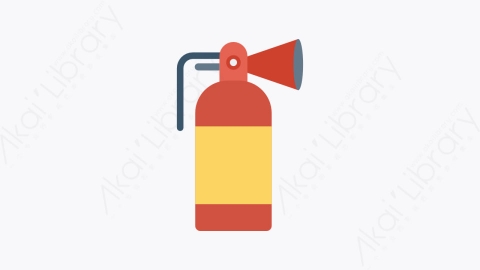 图片素材-0050-灭火器fireextinguisher卡通扁平生活日常安全元素图标