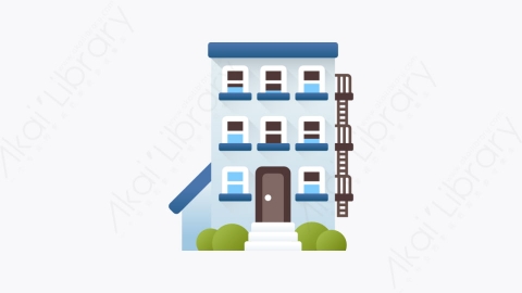 图片素材-006-装置appartment扁平卡通房地产元素图标