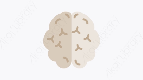 图片素材-006-大脑brain扁平卡通卫生保健元素图标