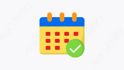 图片素材-006-日历calendar扁平卡通商业和金融的元素图标