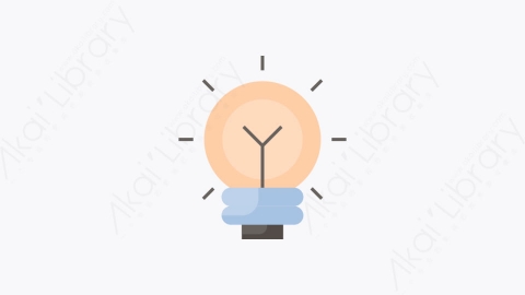 图片素材-006-灯泡light_bulb扁平卡通回到学校元素图标