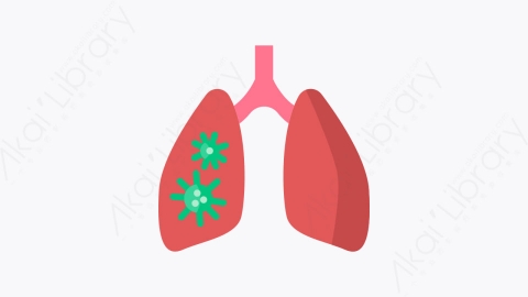 图片素材-006-肺炎pneumonia扁平卡通冠状病毒图标