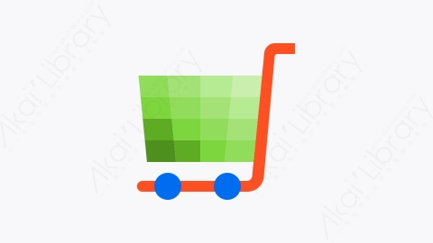 图片素材-006-购物车shopping_cart扁平卡通物流运输元素图标