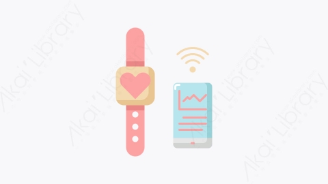 图片素材-006-智能手表smartwatch扁平卡通物联网图标