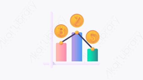图片素材-006-库存stocks扁平卡通加密货币元素图标