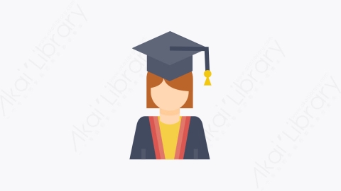 图片素材-006-学生student扁平卡通教育元素图标