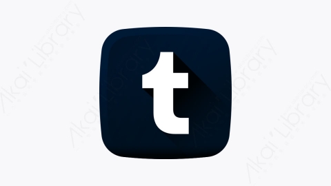 图片素材-006-汤博乐tumblr扁平卡通社交媒体徽标元素图标