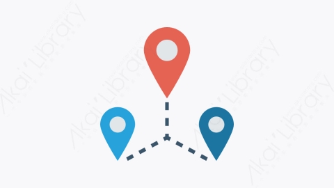 图片素材-0061-占位符-12placeholder卡通扁平地图和导航元素图标