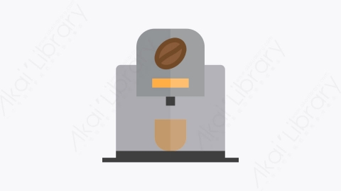 图片素材-007-咖啡机-1coffeemachine扁平卡通咖啡元素图标
